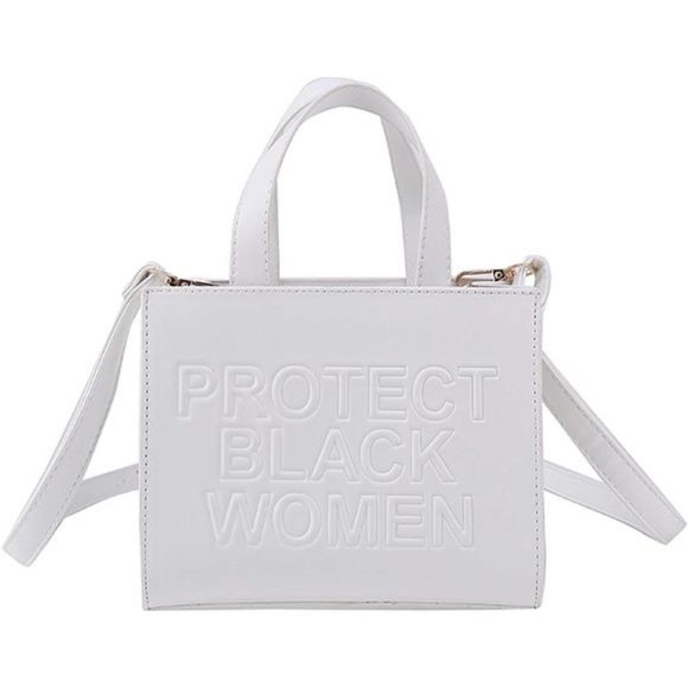 White- Empower- 'Protect  Black Women Tote"